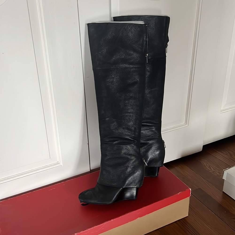 5/48 Penelope Leather Over The Knee Boot 38